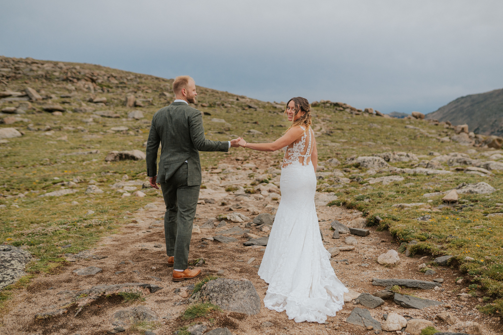 adventurous couple at one of the best places to elope in Crested Butte